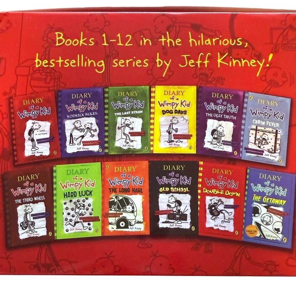 Diary Of A Wimpy Kid Box Of Books Box Set Paperback Books 1-12 Jeff Kinney New - Picture 7 of 7